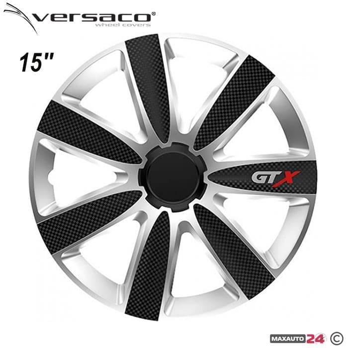 Тасове за джанти 15'' Versaco Carbon GTX - Black / Silver