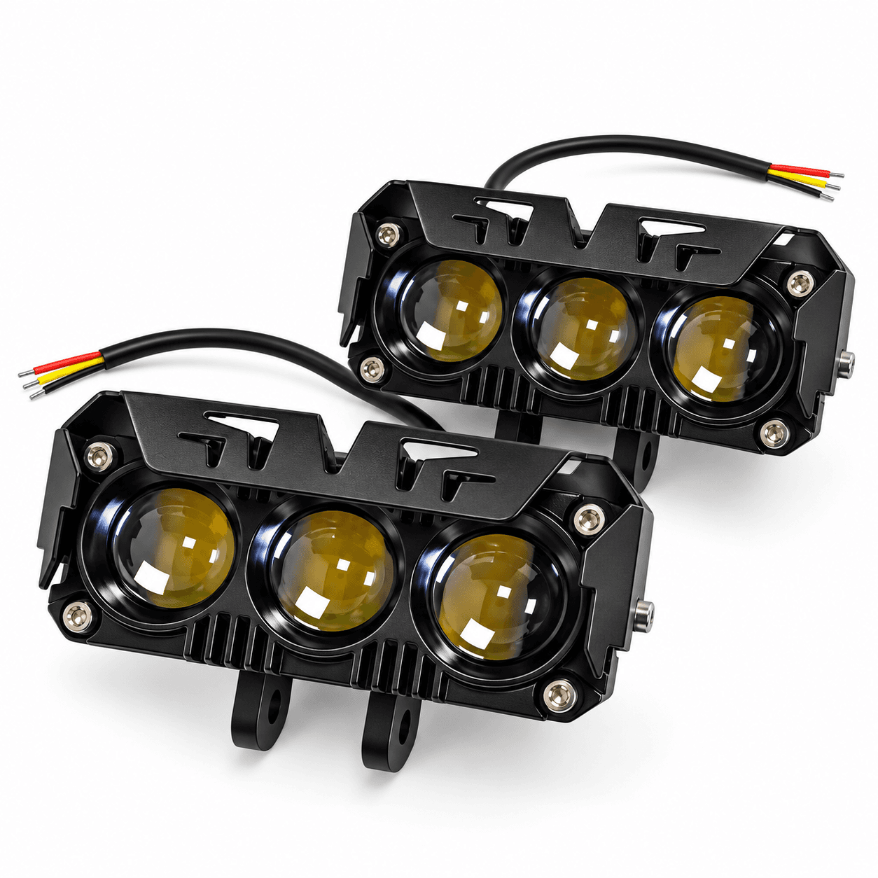 Халоген за мпс 3LED 12-24V - БЯЛО/ЖЪЛТО