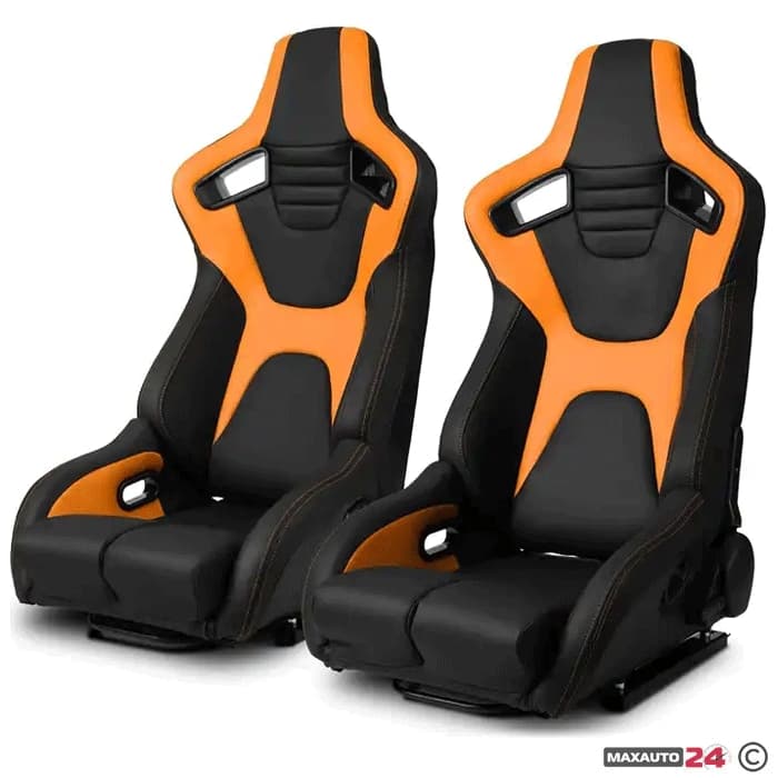 Спортни седалки за МПС - 1095 черно/жълто