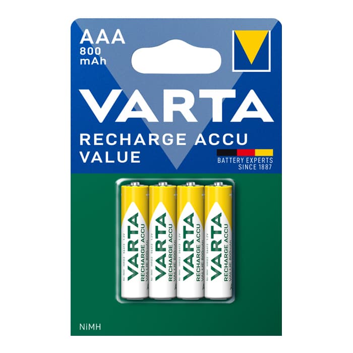 Алкална Батерия VARTA VALUE Accu AAA 800 mAh