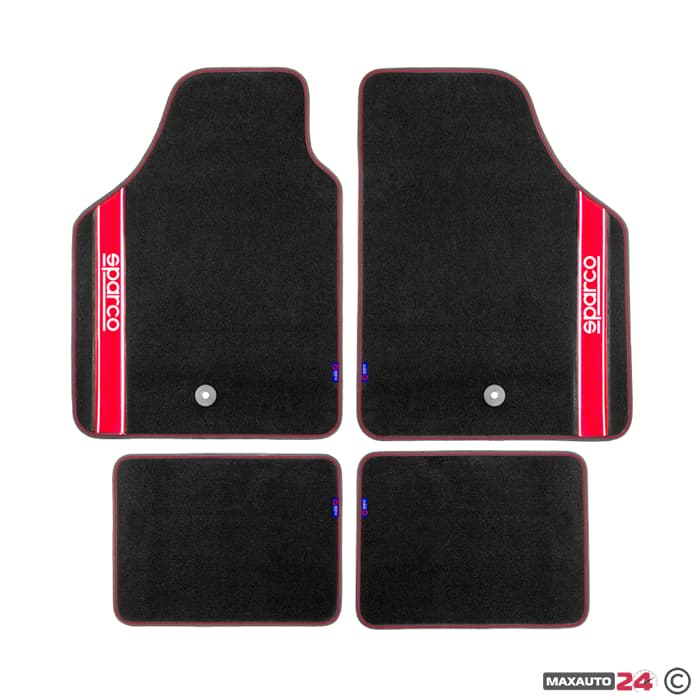 Универсални мокетни стелки Sparco - 03763BRS с червено