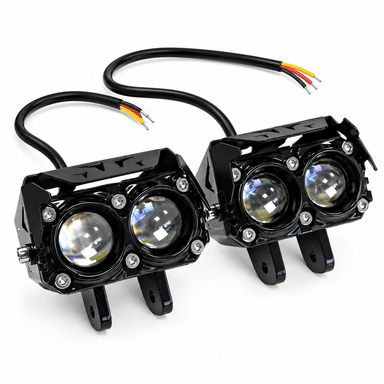 Халоген за мпс 2LED 12-24V - БЯЛО/ЖЪЛТО