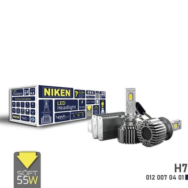 Лед крушки за кола - Niken H7 NOVA SOFT - 2бр/к-т - 12/24V