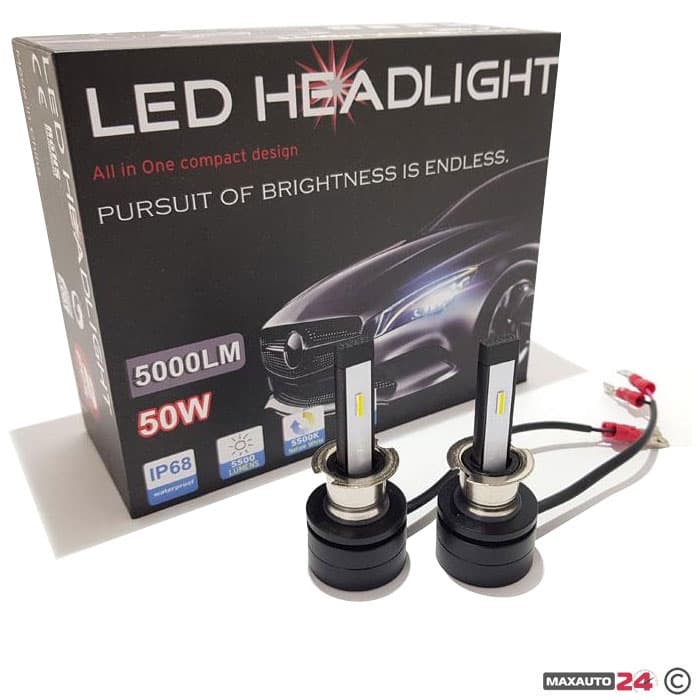 Диодни крушки 3500 H3 - 50w 2бр/к-т