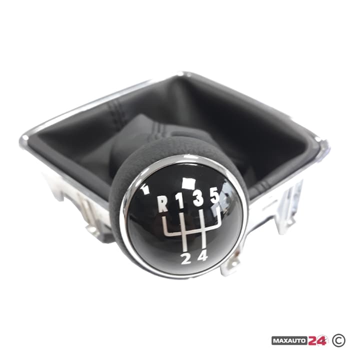 Топка за скоростен лост с маншон съвместима с VW / Seat с 5 скорости - черен конец