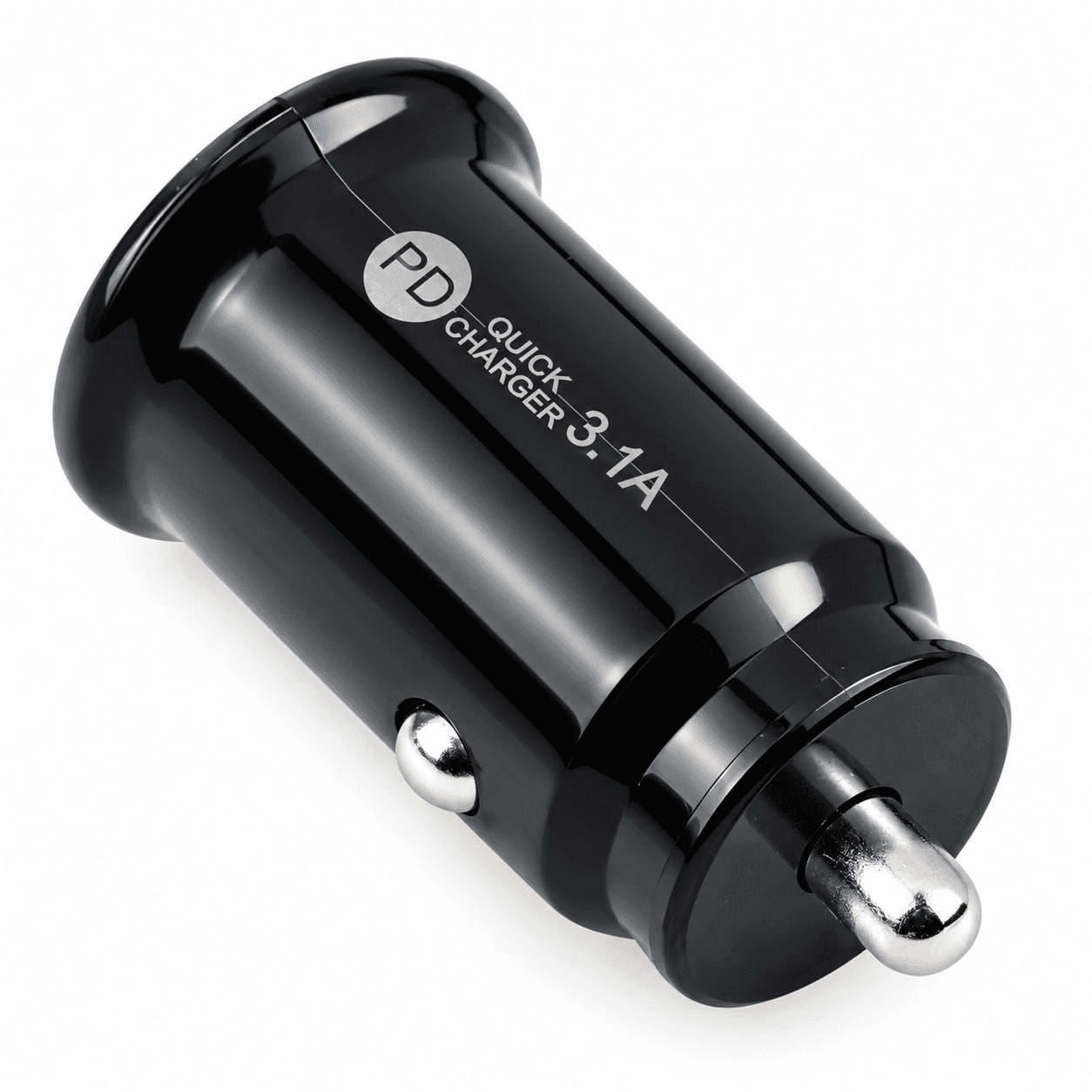 АДАПТЕР ЗА ЗАПАЛКА PG320 БЯЛ/ЧЕРЕН USB+TYPE C