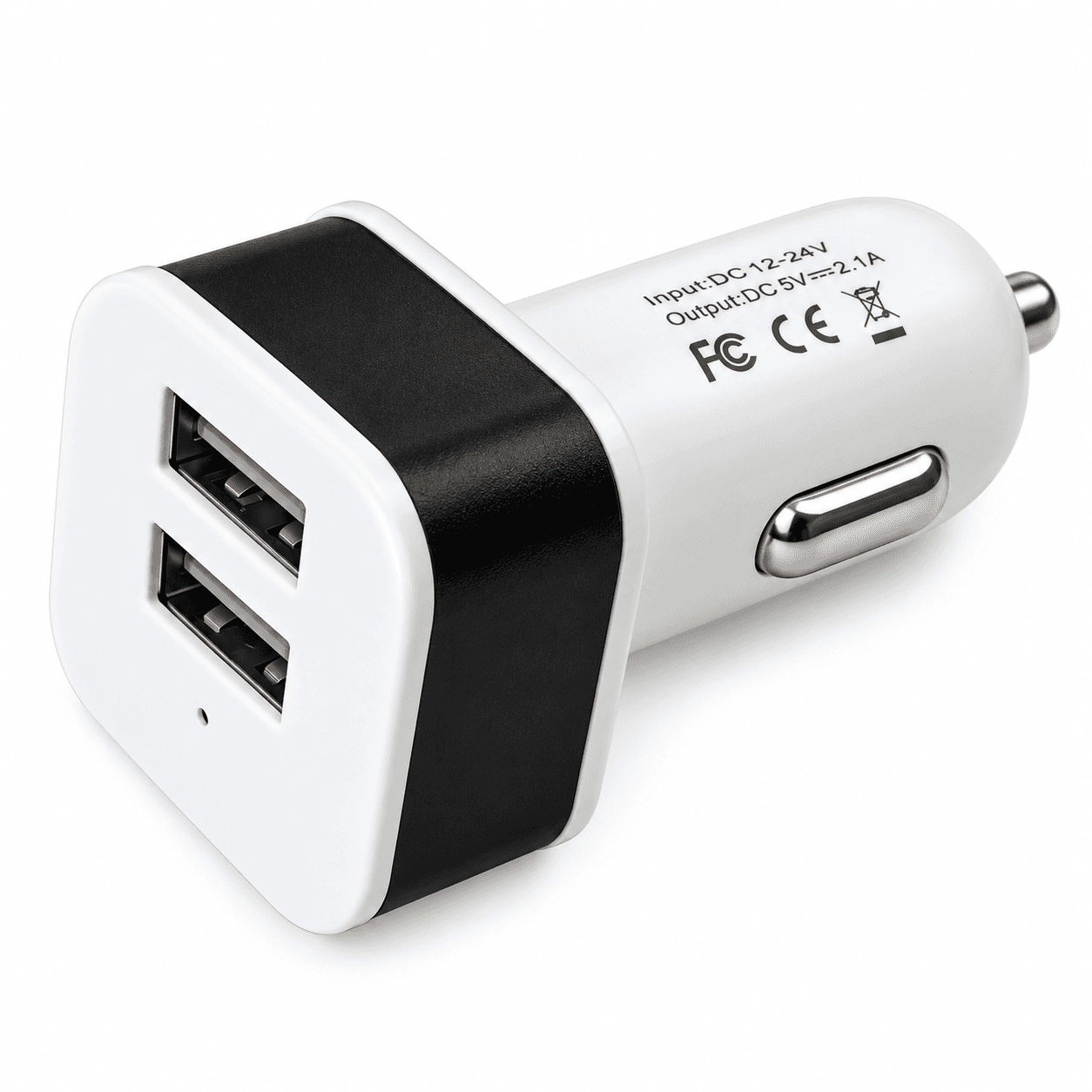 Универсално USB зарядно за кола с два порта - 13611